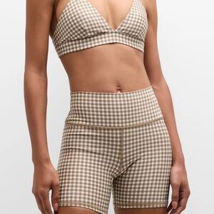Alo Airlift Gingham Bra & Shorts